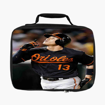 Manny Machado Baltimore Orioles Custom Lunch Bag Fully Lined and Insulated for Adult and Kids