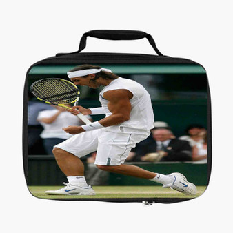 Rafael Nadal Tennis Arts Custom Lunch Bag Fully Lined and Insulated for Adult and Kids