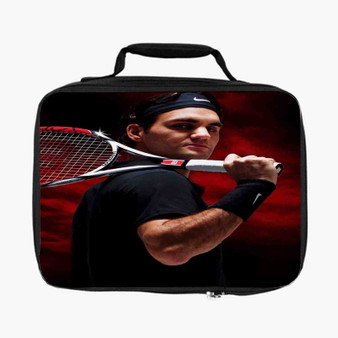 Roger Federer Tennis Arts Custom Lunch Bag Fully Lined and Insulated for Adult and Kids