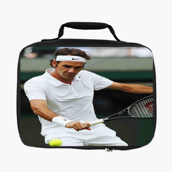 Roger Federer Tennis New Custom Lunch Bag Fully Lined and Insulated for Adult and Kids