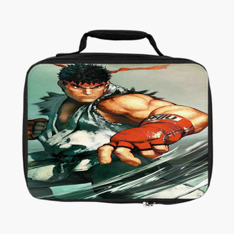 Ryu Street Fighter Custom Lunch Bag Fully Lined and Insulated for Adult and Kids