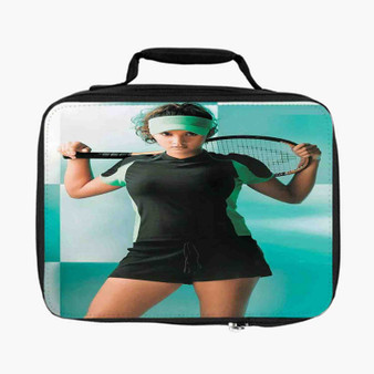 Sania Mirza Tennis Custom Lunch Bag Fully Lined and Insulated for Adult and Kids