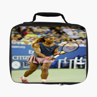 Serena Williams Tennis Art Custom Lunch Bag Fully Lined and Insulated for Adult and Kids