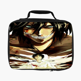 Shingeki no Kyojin Face New Custom Lunch Bag Fully Lined and Insulated for Adult and Kids