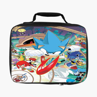 Sonic The Hedgehog All Characters Custom Lunch Bag Fully Lined and Insulated for Adult and Kids