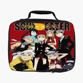 Soul Eater Red Backgroun New Custom Lunch Bag Fully Lined and Insulated for Adult and Kids