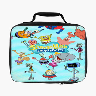 Spongebob Squarepants All Characters Custom Lunch Bag Fully Lined and Insulated for Adult and Kids