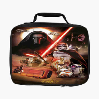 Star Wars The Force Awakens Characters Cover Custom Lunch Bag Fully Lined and Insulated for Adult and Kids