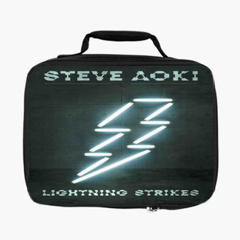 Steve Aoki Lightning Strikes Custom Lunch Bag Fully Lined and Insulated for Adult and Kids