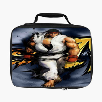 Street Fighter Ryu Art Custom Lunch Bag Fully Lined and Insulated for Adult and Kids