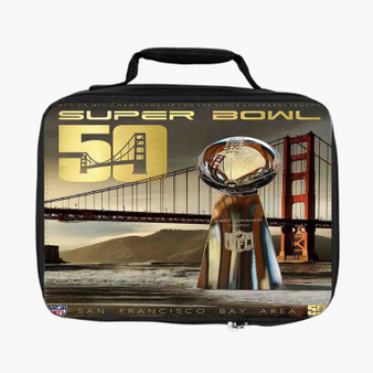 Super Bowl 50 San Francisco Custom Lunch Bag Fully Lined and Insulated for Adult and Kids