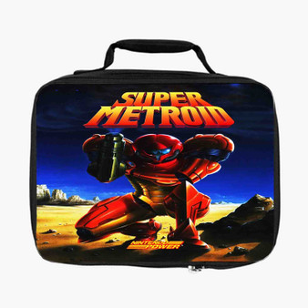 Super Metroid Arts Custom Lunch Bag Fully Lined and Insulated for Adult and Kids