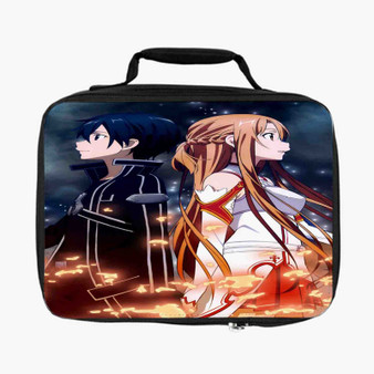 Sword Art Online Kirito and Asuna New Custom Lunch Bag Fully Lined and Insulated for Adult and Kids