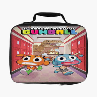 The Amazing World of Gumball Dinosaur Attack Custom Lunch Bag Fully Lined and Insulated for Adult and Kids