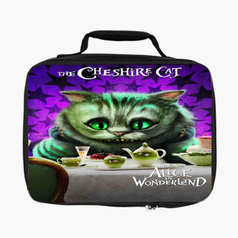 The Cheshire Cat Alice In Wonderland Arts Custom Lunch Bag Fully Lined and Insulated for Adult and Kids