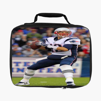Tom Brady New England Patriots Art Custom Lunch Bag Fully Lined and Insulated for Adult and Kids