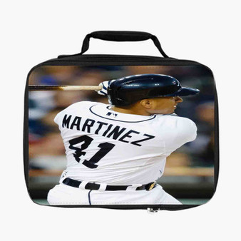 Victor Martinez Detroit Tigers Art Custom Lunch Bag Fully Lined and Insulated for Adult and Kids