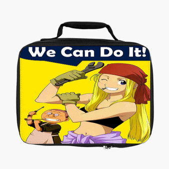 Winry Rockbell Fullmetal Alchemist Brotherhood New Custom Lunch Bag Fully Lined and Insulated for Adult and Kids