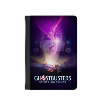 Ghostbusters Spirit Unleashed PU Faux Black Leather Passport Cover Wallet Holders Luggage Travel