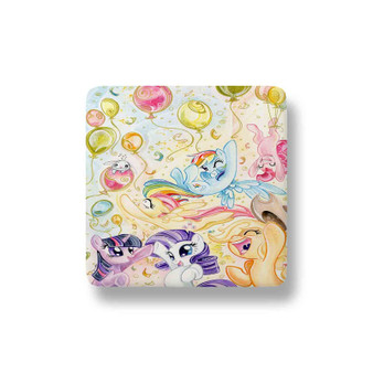 Happy My Little Pony With Balloons Custom Magnet Refrigerator Porcelain