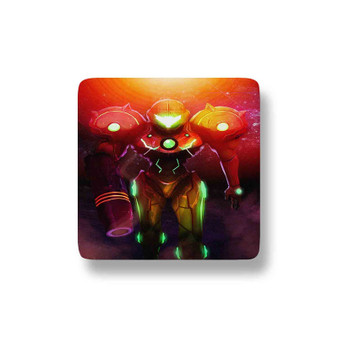 Super Metroid Samus Aran Custom Magnet Refrigerator Porcelain