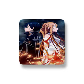 Sword Art Online Kirito and Asuna New Custom Magnet Refrigerator Porcelain