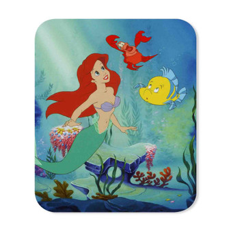 Disney Ariel The Little Mermaid and Friends Custom Mouse Pad Gaming Rubber Backing