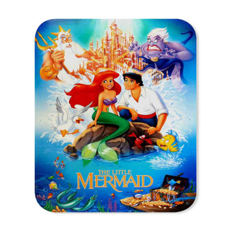 Disney Ariel The Little Mermaid and Prince Custom Mouse Pad Gaming Rubber Backing