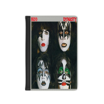 Kiss Dynasty 1979 PU Faux Black Leather Passport Cover Wallet Holders Luggage Travel