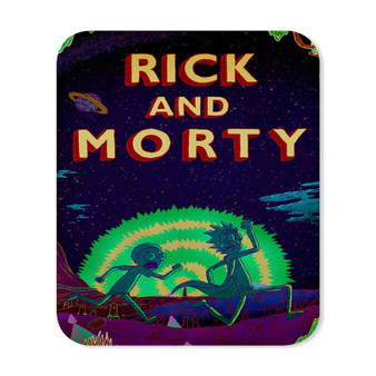 Rick and Morty Run Custom Mouse Pad Gaming Rubber Backing