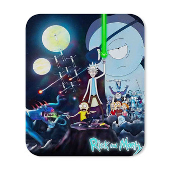 Rick and Morty Star Wars Custom Mouse Pad Gaming Rubber Backing