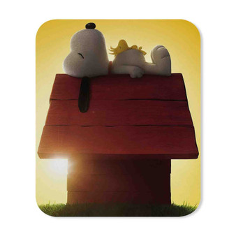 Snoopy The Peanuts Movie Custom Mouse Pad Gaming Rubber Backing