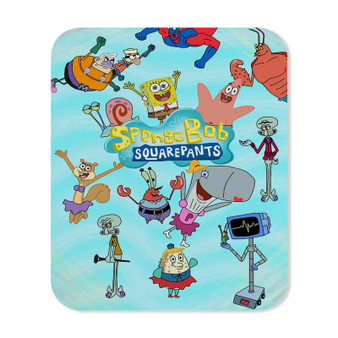Spongebob Squarepants All Characters Custom Mouse Pad Gaming Rubber Backing