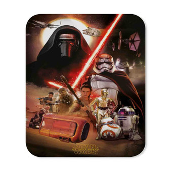 Star Wars The Force Awakens Characters Cover Custom Mouse Pad Gaming Rubber Backing