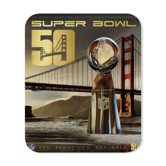 Super Bowl 50 San Francisco Art Custom Mouse Pad Gaming Rubber Backing