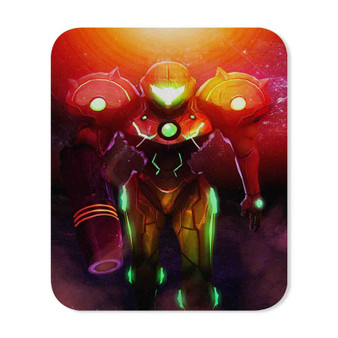 Super Metroid Samus Aran Custom Mouse Pad Gaming Rubber Backing