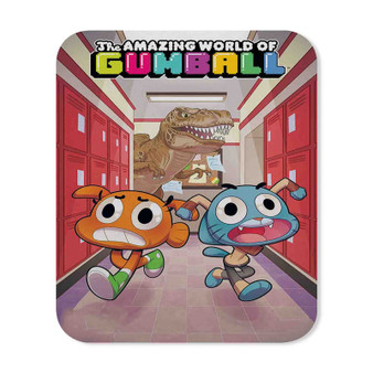 The Amazing World of Gumball Dinosaur Attack Custom Mouse Pad Gaming Rubber Backing
