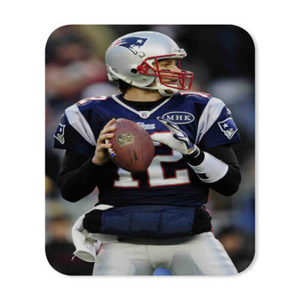 Tom Brady New England Patriots Football Custom Mouse Pad Gaming Rubber Backing
