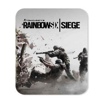Tom Clancy s Rainbow Six Siege White New Custom Mouse Pad Gaming Rubber Backing