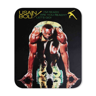 Usain Bolt Quotes New Custom Mouse Pad Gaming Rubber Backing