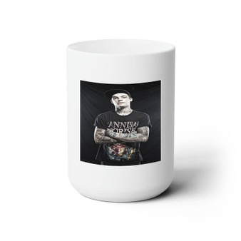 Ahren Stringer the Amity Affliction Tattoo Custom White Ceramic Mug 15oz Sublimation BPA Free