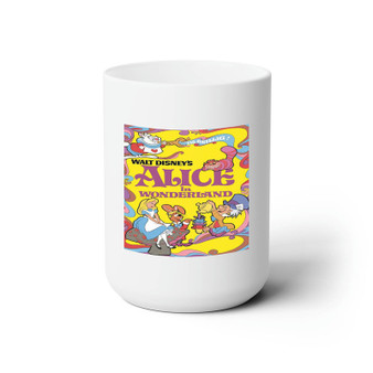 Alice In Wonderland Disney Custom White Ceramic Mug 15oz Sublimation BPA Free