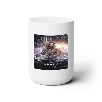 Aquaman Movie Custom White Ceramic Mug 15oz Sublimation BPA Free