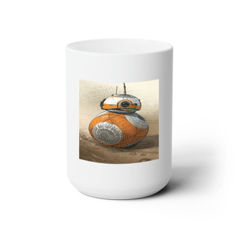 BB8 Droid Star Wars The Force Awakens New Custom White Ceramic Mug 15oz Sublimation BPA Free