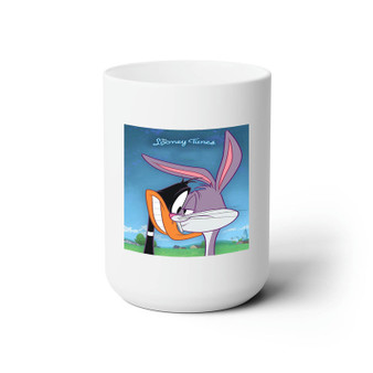 Bugs Bunny The Looney Tunes Custom White Ceramic Mug 15oz Sublimation BPA Free