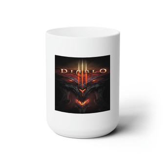 Diablo 3 Games Custom White Ceramic Mug 15oz Sublimation BPA Free