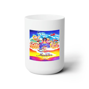 Disney Aladdin All Characters Custom White Ceramic Mug 15oz Sublimation BPA Free