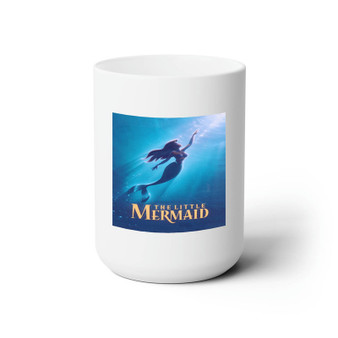 Disney Ariel The Little Mermaid Custom White Ceramic Mug 15oz Sublimation BPA Free