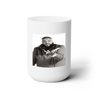 DJ Khaled Custom White Ceramic Mug 15oz Sublimation BPA Free