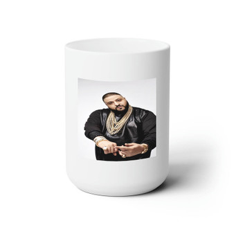 DJ Khaled Gold Custom White Ceramic Mug 15oz Sublimation BPA Free